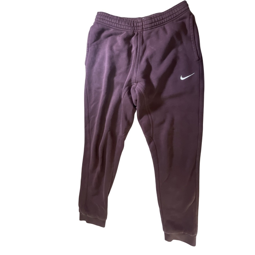 Nike Mens Sportswear Club Fleece Joggers Burgundy Maroon Sweatpants BV2671-652 M